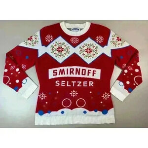 Smirnoff Seltzer Tacky Christmas Sweater Unisex M